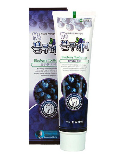 HANIL Зубная паста с экстрактом черники 'Blueberry 180 мл