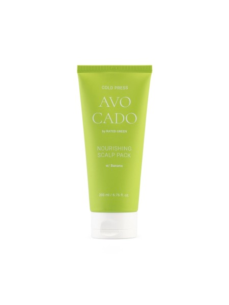 Rated Green Питательная маска для кожи головы с маслом авокадо холодного отжима AVOCADO 200 мл						
