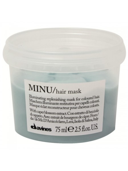 Davines Восстанавливающая маска для окрашенных волос Essential Haircare Minu Hair Mask 75 мл