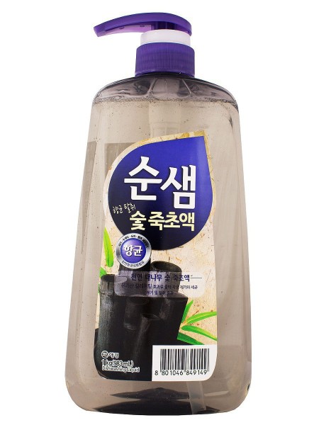 Aekyung Средство для мытья посуды Бамбуковый уголь Soonsaem Bamboo Charcoal 978 мл