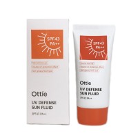 Ottie Водостойкий солнцезащитный флюид для лица и тела UV Defense Sun Fluid SPF43/PA++ 50мл