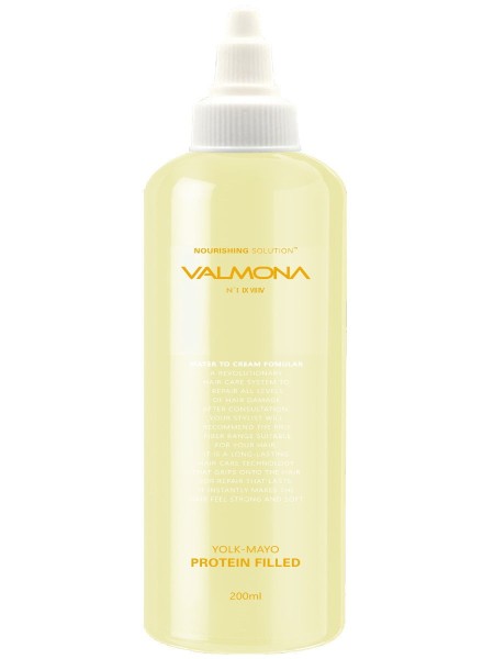 VALMONA Маска-филлер для волос с экстрактом яичного желтка и медаYolk-Mayo Protein Filled 200 мл.
