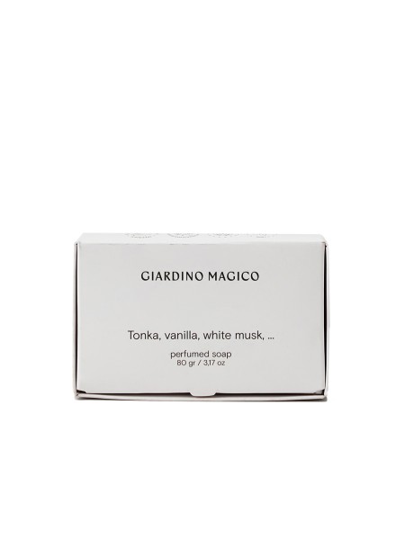 GIARDINO MAGICO Парфюмированное мыло Tonka, Vanilla, White Musk 80 гр