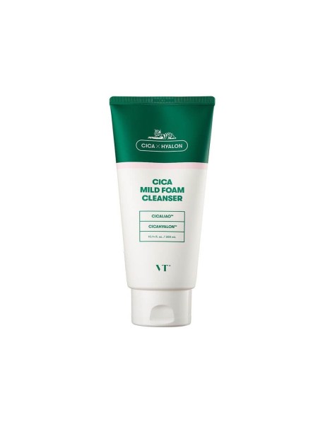 VT Cosmetics Пенка для чувствительной кожи с центеллой Cica Mild Foam Cleanser 300мл