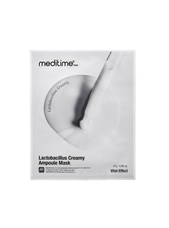 Meditime Маска для восстановления кожи с пробиотиками Lactobacillus Creamy Ampoule Mask