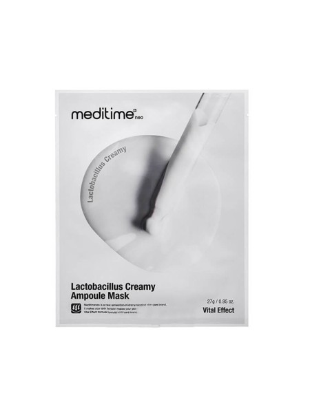 Meditime Маска для восстановления кожи с пробиотиками Lactobacillus Creamy Ampoule Mask