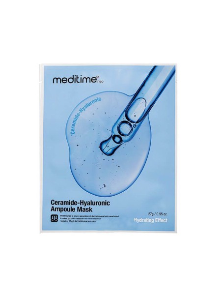 Meditime Маска тканевая увлажняющая с керамидами Ceramide-Hyaluronic Ampoule Mask