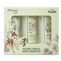 JMSOLUTION Набор кремов для рук с ароматом ванили -Life Autumn Vanilla Hand Cream (Bambi) 50 мл*3 ш