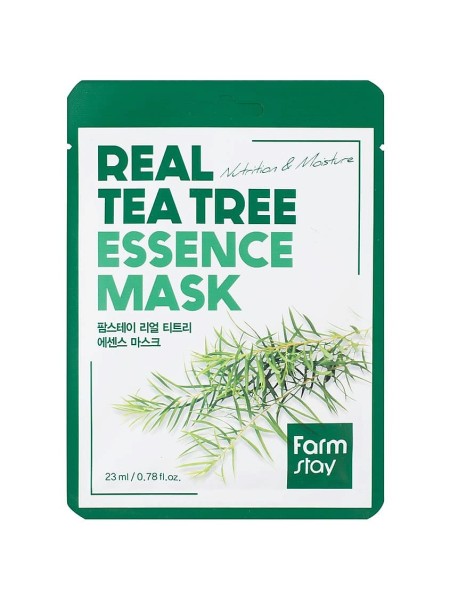 FarmStay Маска тканевая для лица с экстрактом чайного дерева Real tea tree essence mask