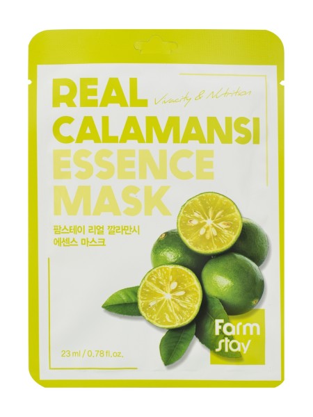 FarmStay Маска тканевая для лица с экстрактом каламанси Real calamansi essence mask