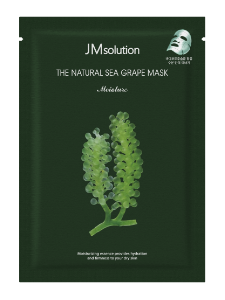 JMsolution Тканевая маска увлажняющая с экстрактом водоросли Морской виноград THE NATURAL SEA 