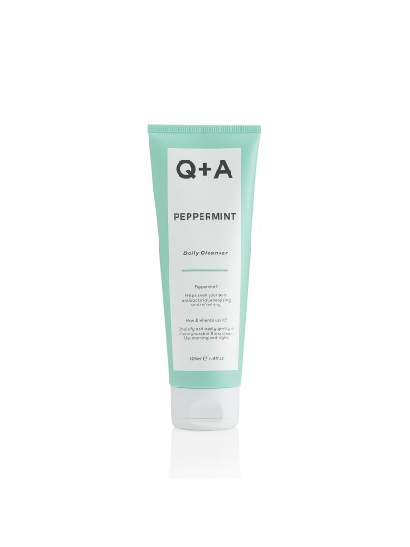 Q+A Очищающий гель для лица Peppermint Daily Cleanser 125 мл.