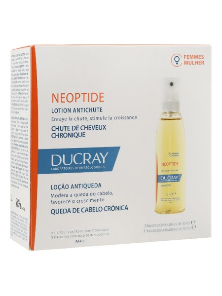 DUCRAY Лосьон Против Выпадения Волос Neoptide Lotion Antichute 3*30 мл 