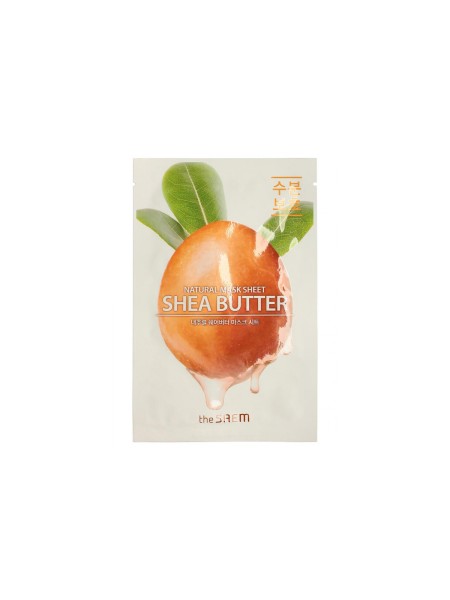 The Saem Маска тканевая с экстрактом масла ши Natural Shea Butter Mask Sheet,21 мл