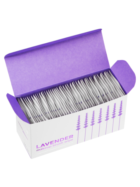 MANLY PRO Салфетки для очищения кистей Lavender 50 шт																													