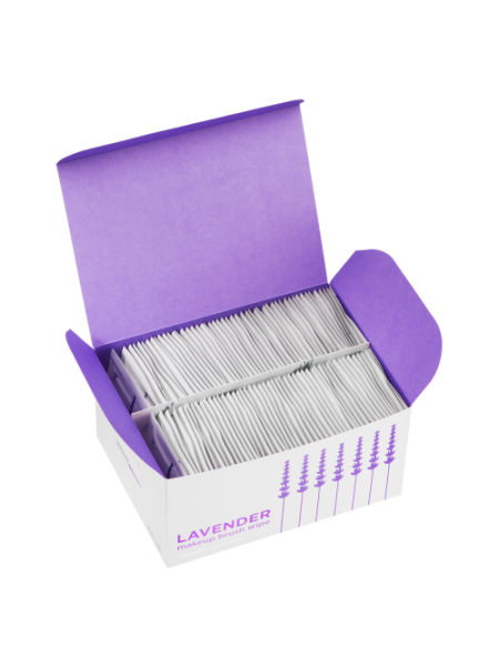 MANLY PRO Салфетки для очищения кистей Lavender 100 шт																													