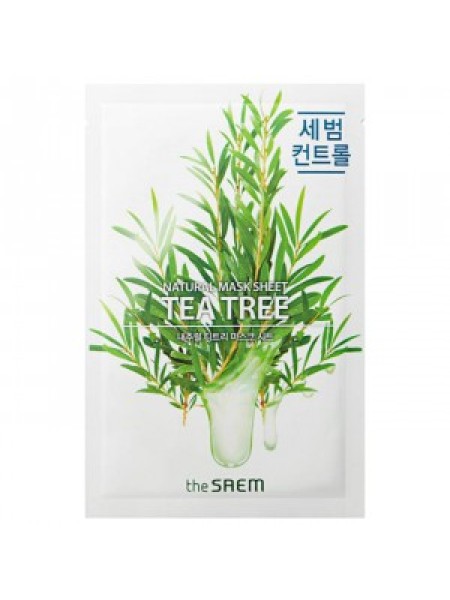 The Saem Тканевая маска с экстрактом чайного дерева - Natural Tea Tree Mask Sheet 21 мл