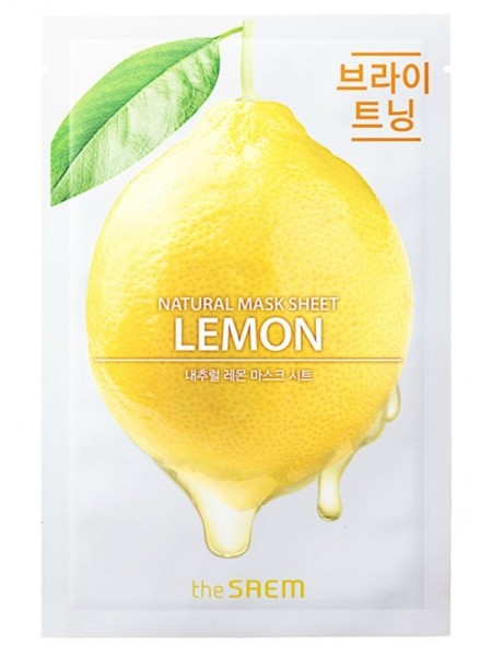 The Saem Тканевая маска с экстрактом лимона - Natural Mask Sheet Lemon 21 мл