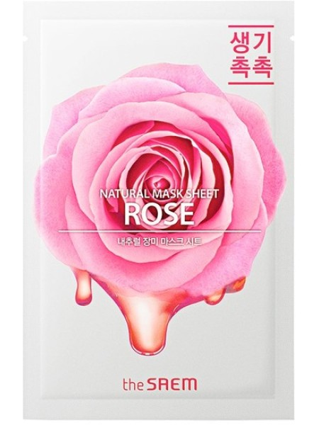 The Saem Тканевая маска с розой Rose natural mask sheet