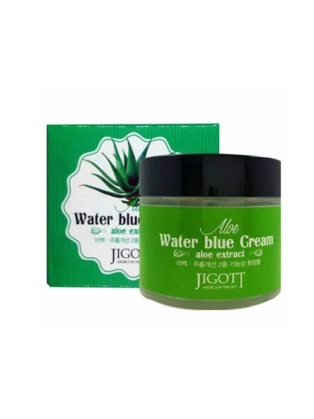 JIGOTT Увлажняющий крем для лица с экстрактом алоэ Aloe Water Blue Cream 