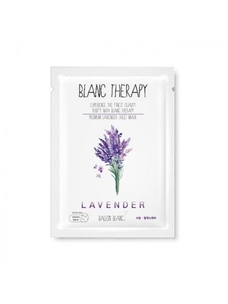 BALLON BLANK Маска с лавандой Premium Lavender Sheet Mask, 23 мл