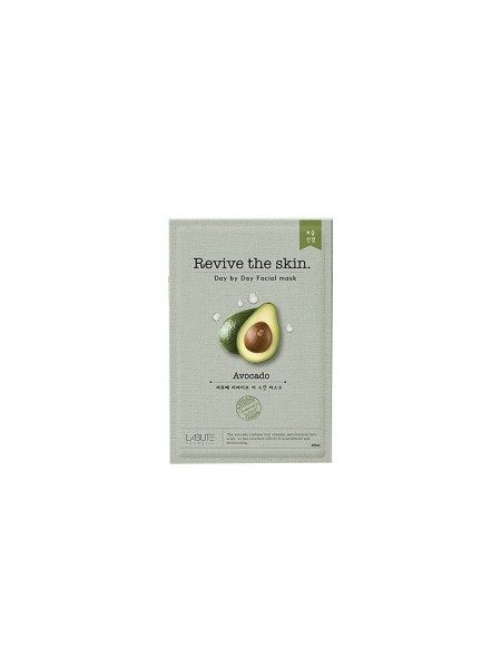 LABUTE COSMETICS Revive the skin Day by Day Facial Mask Avocado тканевая маска с авокадо