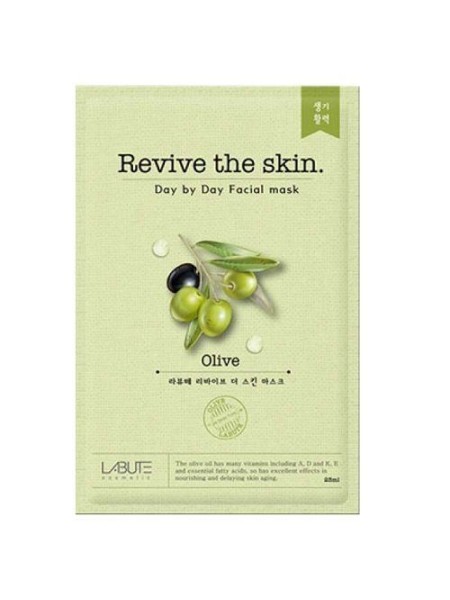 LABUTE COSMETICS Revive the skin Day by Day Facial Mask Olive тканевая маска с оливой