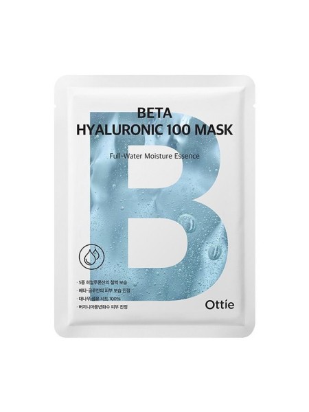 OTTIE Тканевая маска Гиалуроновая кислота Beta Hyaluronic 100 Mask, 23 г