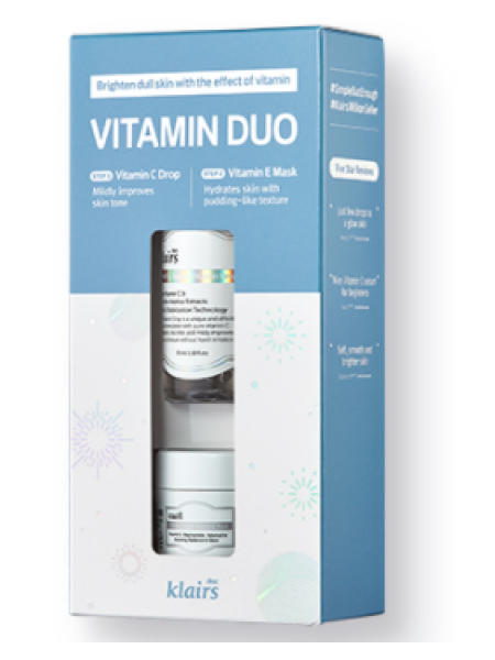 DEAR KLAIRS Набор - Сыворотка витамин С 5% 50мл и Ночная маска Е 15мл Vitamin Duo Trial Kit