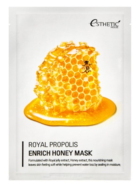 ESTHETIC HOUSE Маска тканевая мед и прополис- Royal propolis enrich honey mask, 25мл