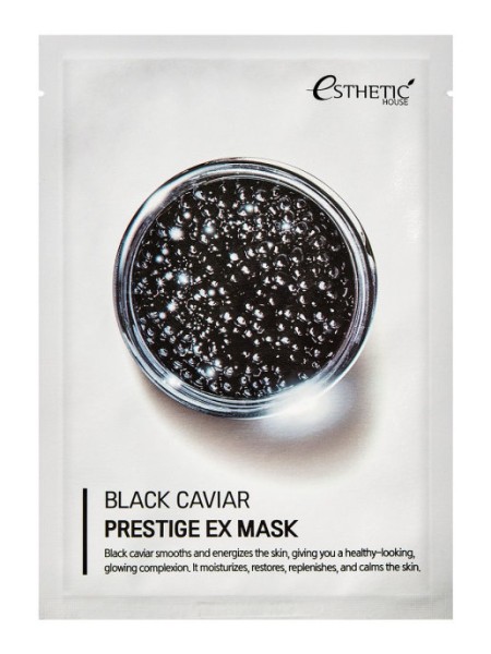 ESTHETIC HOUSE Маска тканевая для лица черная икра - Black caviar prestige ex mask, 25мл