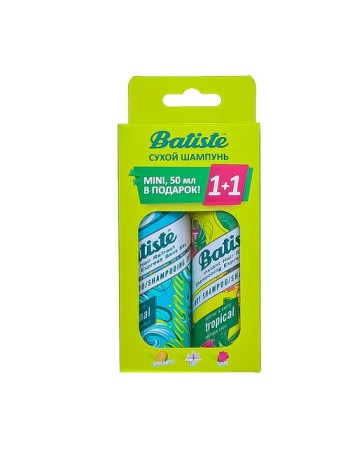 Batiste-travel Original 50ml+Tropical Сухой Шампунь 50 ml