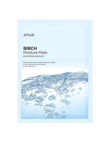 Anua Birch Moisture Mask Увлажняющая тканевая маска с берёзовым соком