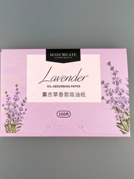 Maycreate Матирующие салфетки для лица Lavender 100 шт 