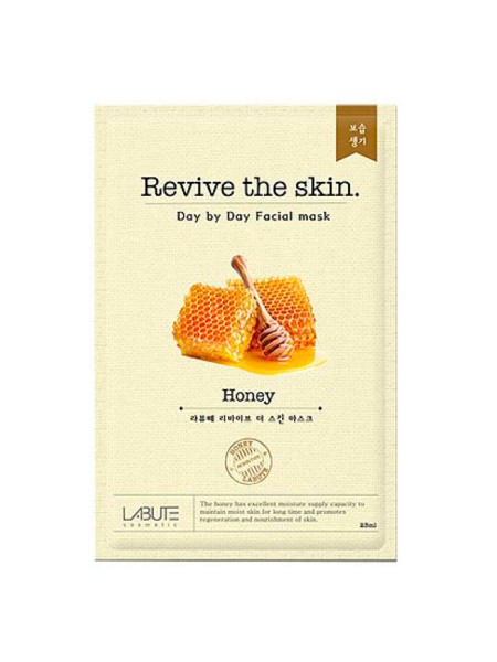LABUTE COSMETICS Revive the skin Day by Day Facial Mask Honey тканевая маска с алоэ																	