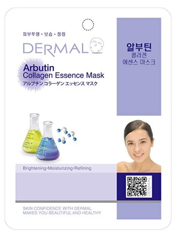 DERMAL Тканевая маска для лица Arbutin Collagen Essence Mask 23г