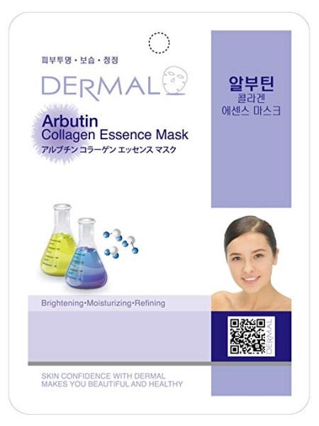 DERMAL Тканевая маска для лица Arbutin Collagen Essence Mask 23г