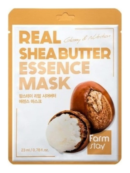 Farmstay Маска тканевая с маслом ши,Real Shea Butter Essence Mask 23 мл