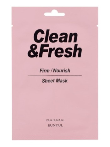 EUNYUL Тканевая маска для питания и укрепления кожи CLEAN&FRESH MASK 22 мл.