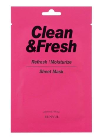 EUNYUL Тканевая маска для освежающего и увлажняющего эффекта CLEAN&FRESH MASK 22 мл.