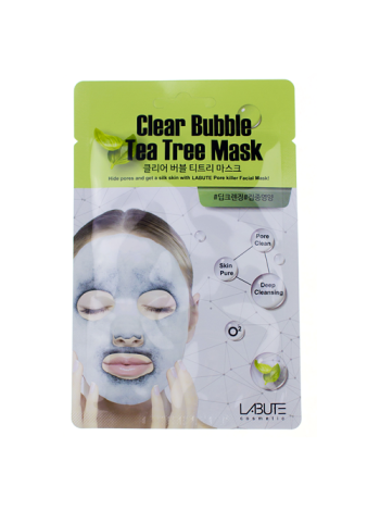 INCOS BOX Кислородная маска с чайным деревом Clear Bubble Tea Tree Mask 20 мл