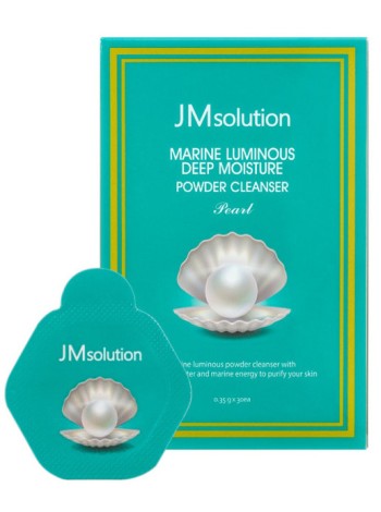JMsolution Энзимная пудра с жемчугом Marine Luminous Pearl Deep Moisture Powder Cleanser Pearl