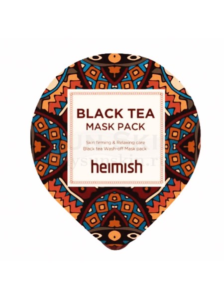 HEIMISH Миниатюра лифтинг-маски против отеков с экстрактом чёрного чая Black Tea Mask Pack 5 мл