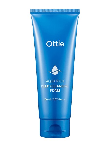 OTTIE Пенка увлажняющая для умывания Aqua Rich Deep Cleansing Foam 150 мл