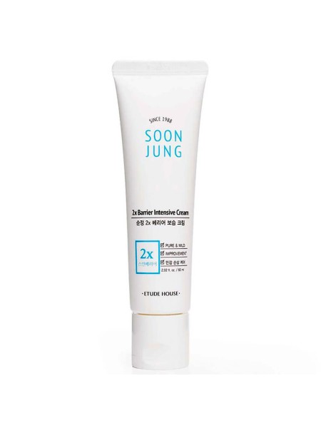 Etude House Успокаивающий барьерный крем Soon Jung 2x Barrier Intensive Cream 60 мл