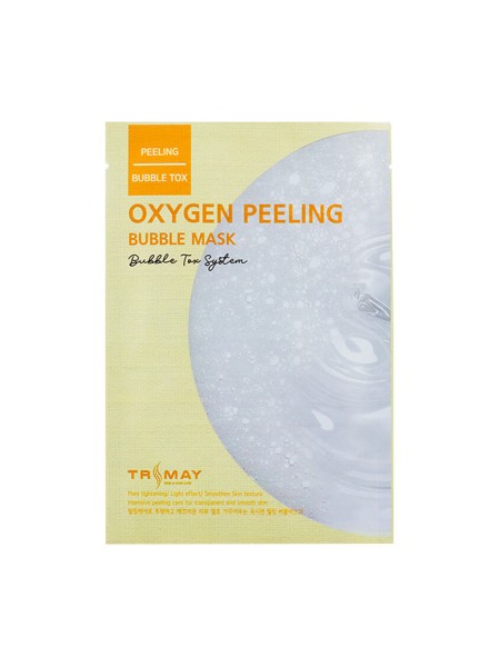 TRIMAY Тканевая кислородная маска для лица Oxygen Peeling Bubble Mask 27 мл