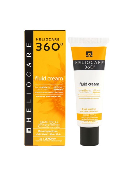 HELIOCARE Солнцезащитный Крем-Флюид Для Всех Типов Кожи SPF50+ 360 Fluid Cream Sunscreen 50 мл