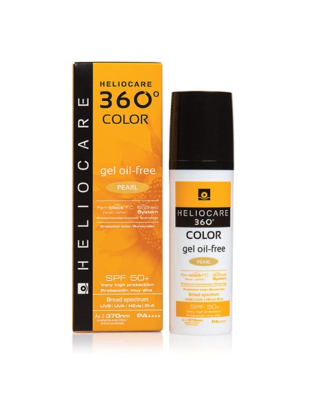 HELIOCARE Тональный Солнцезащитный Гель С SPF 50+ (Жемчужный) 360 Colour Gel Oil-Free 50 мл