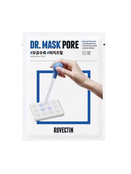 ROVECTIN Тканевая маска для сужения и очищения пор Skin Essentials Dr. Mask Pore,