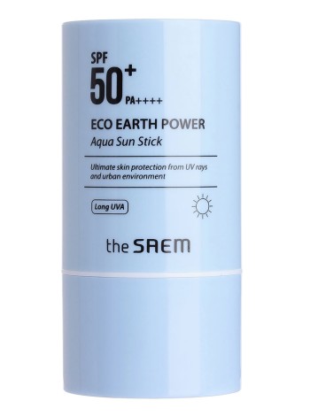 The Saem Крем солнцезащитный в виде стика Eco Earth Power Aqua Sun Stick 22 г